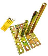 Load image into Gallery viewer, floating shelves, t shelf bracket, long plate brackets, oak shelf brackets