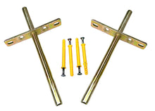 Load image into Gallery viewer, B&Z | Heavy Duty Long Concealed Invisible /Hidden/Floating Shelf Support Cross Brackets For Fixing Oak Timber Mantel Timber Scaffold Board Shelf Support Brackets- Pair