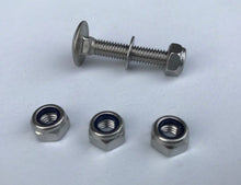 Load image into Gallery viewer, B&Z Hardwood Bench Slat Fixing Kit : 24 Stainless Steel with Nyloc Nuts Bolts Washer