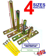 Load image into Gallery viewer, B&Z Heavy Duty Concealed Floating Invisible T-Type Wall Mounted Oak Mantel Timber Scaffold Board Flying Shelf Support Long Plate Brackets In 4 Sizes