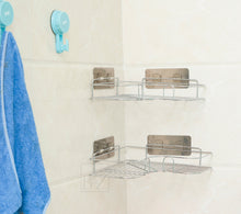 Load image into Gallery viewer, B&Z Corner Shower Rack, Drill Free - Shower Caddy, Corner Shelf, Bath Caddy, Storage Basket, Shower Shelf, Wall Space Organizer, Home Storage Solution, | 2 Pcs - 3 Colors