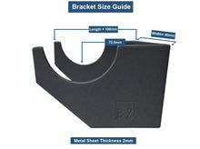 Load image into Gallery viewer, Radiator Brackets - Designer Vertical Column Dual Arm | Available in 4 Sizes &amp; 4 Colour Options
