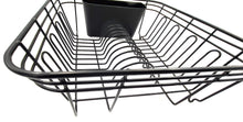 Load image into Gallery viewer, Dish Drainer, Rust Proof Dish Drying Rack, Plate Organizer + Matching Cutlery Box &amp; Optional Dripping Tray
