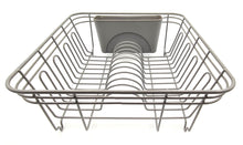 Load image into Gallery viewer, Dish Drainer, Rust Proof Dish Drying Rack, Plate Organizer + Matching Cutlery Box &amp; Optional Dripping Tray
