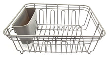 Load image into Gallery viewer, Dish Drainer, Rust Proof Dish Drying Rack, Plate Organizer + Matching Cutlery Box &amp; Optional Dripping Tray
