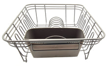 Load image into Gallery viewer, Dish Drainer, Rust Proof Dish Drying Rack, Plate Organizer + Matching Cutlery Box &amp; Optional Dripping Tray
