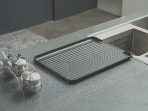 Neat-o Universal Polypropylene Dish Drain Board for Kitchen (Black)