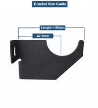 Load image into Gallery viewer, Universal Vertical Radiator Wall Mount Bracket | Designer Single Arm Support | Central Heating Radiator Fixing Kit | 5 Colors &amp; Sizes
