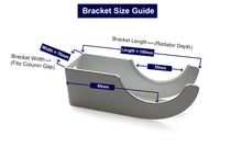 Load image into Gallery viewer, Heavy duty radiator wall mounting brackets
