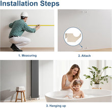 Load image into Gallery viewer, Universal Vertical Radiator Wall Mount Bracket | Designer Single Arm Support | Central Heating Radiator Fixing Kit | 5 Colors &amp; Sizes
