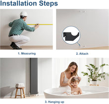 Load image into Gallery viewer, Universal Vertical Radiator Wall Mount Bracket | Designer Single Arm Support | Central Heating Radiator Fixing Kit | 5 Colors &amp; Sizes
