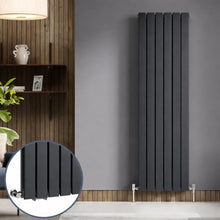 Load image into Gallery viewer, Radiator Brackets - Designer Vertical Column Dual Arm | Available in 4 Sizes &amp; 4 Colour Options
