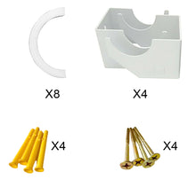 Load image into Gallery viewer, Radiator Brackets - Designer Vertical Column Dual Arm | Available in 4 Sizes &amp; 4 Colour Options
