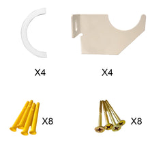 Load image into Gallery viewer, Universal Vertical Radiator Wall Mount Bracket | Designer Single Arm Support | Central Heating Radiator Fixing Kit | 5 Colors &amp; Sizes
