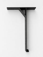 Load image into Gallery viewer, 2x Heavy Duty Metal Shelf Brackets - Rustic T Lip Brackets for Wood Wall Shelf
