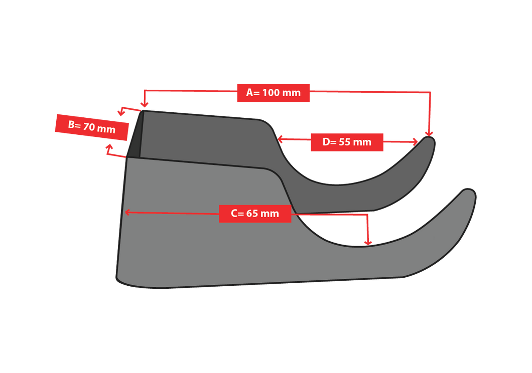 B & Z Traditional Column Radiator Brackets (ANTHRACITE) - 4 Pcs