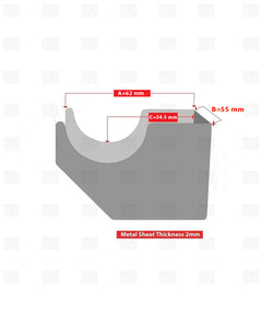 Radiator Brackets - Designer Vertical Column Dual Arm | Available in 4 Sizes & 4 Colour Options