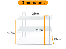 Load image into Gallery viewer, B&amp;Z 3 Tier Cabnet Dish Rack - Corner Dish Organizer - Cabnet Storage Shelf rack - Work Top Kitchen Plate Organizer | Heavy Duty, Multipurpose, Spacious &amp; Rust Free - (25 x 25 x 20.5cm)
