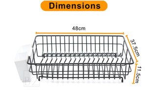 Extra Large Dish Drainer Rack  Single Tier, Rust Proof, Heavy Duty, P –  B&Z Traders
