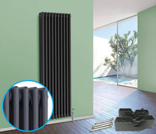 Load image into Gallery viewer, B &amp; Z Traditional Column Radiator Brackets (ANTHRACITE) - 4 Pcs
