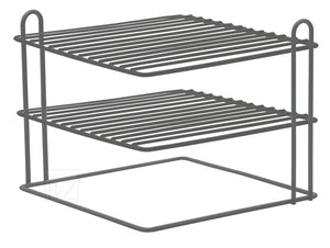 Smart Design 3-Tier Kitchen Corner Shelf Rack - Steel Metal Wire - Rust  Resistant - Plates, Dishes, Cabinet & Pantry Organizer - Kitchen  Organization