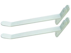 B&Z | 2Pcs Universal Radiator Shelf Brackets Energy Saving - White |  Radiator Cover Supports Drill Free Solution for Your Central Heating Radiator Shelf Bracket