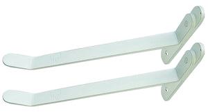 B&Z | 2X Energy Saving Universal Radiator Shelf Brackets - White Radiator Cover Supports | Drill Free Solution for Your Central Heating Radiator Shelves